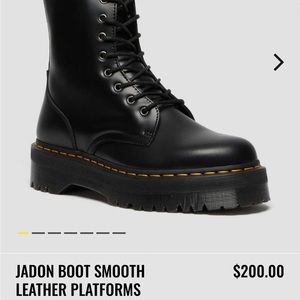 DR MARTENS JADON BOOT SMOOTH LEATHER PLATFORMS